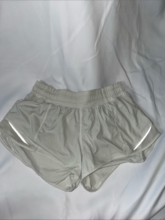 lululemon athletica Pants - lululemon athletica White Running Shorts with Reflective Accents